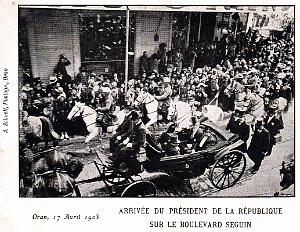 2528- Oran - Boulevard Seguin - Arrivee du President Loubet - 1903